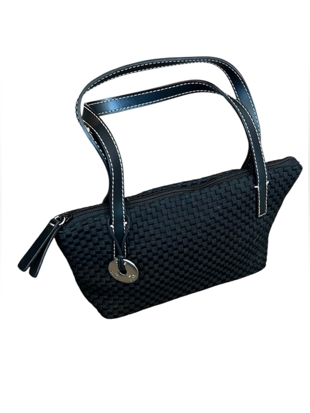 The Sak Mini Woven Black Small Handbag